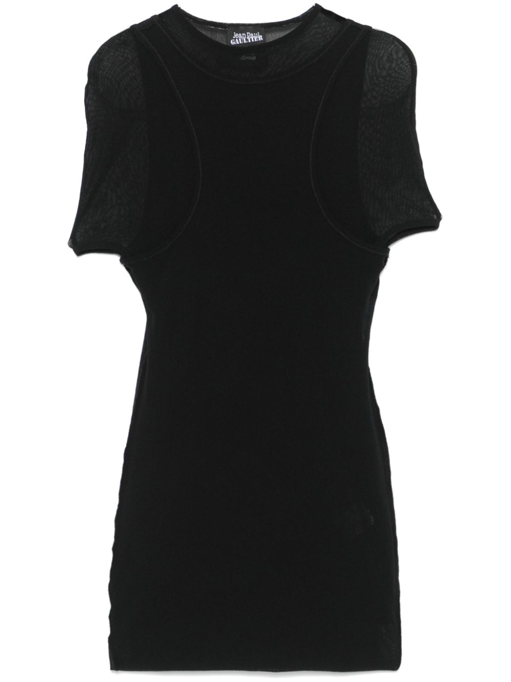 X Shayne Oliver The Double mini dress - Black