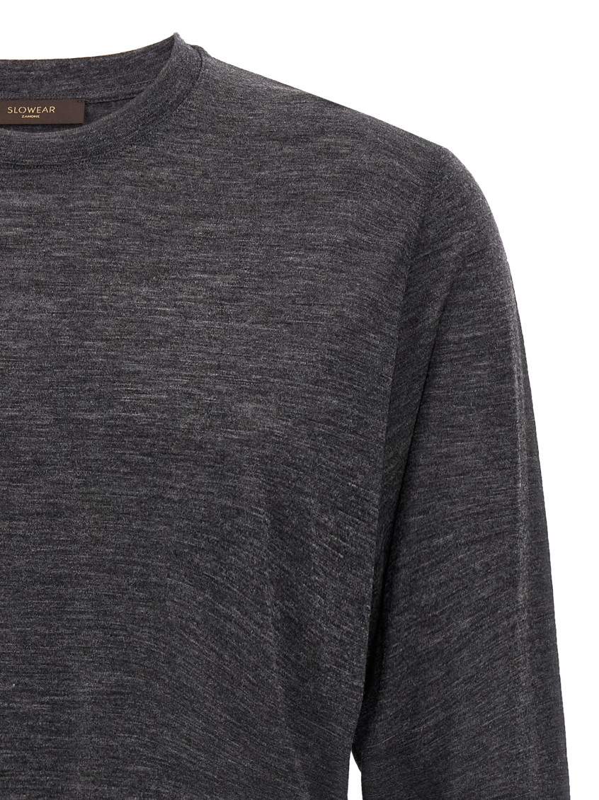 Grey Light wool T-shirt