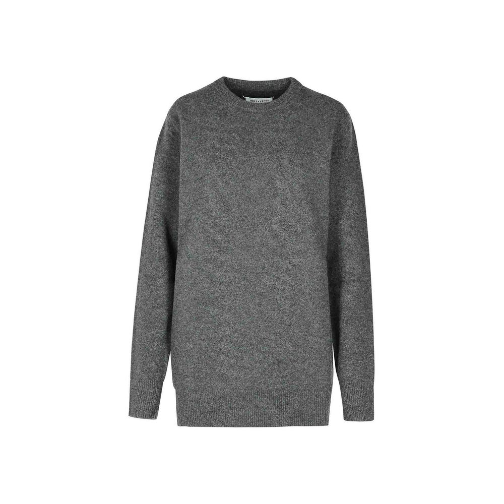 Wool Crew-Neck Sweater — Gray