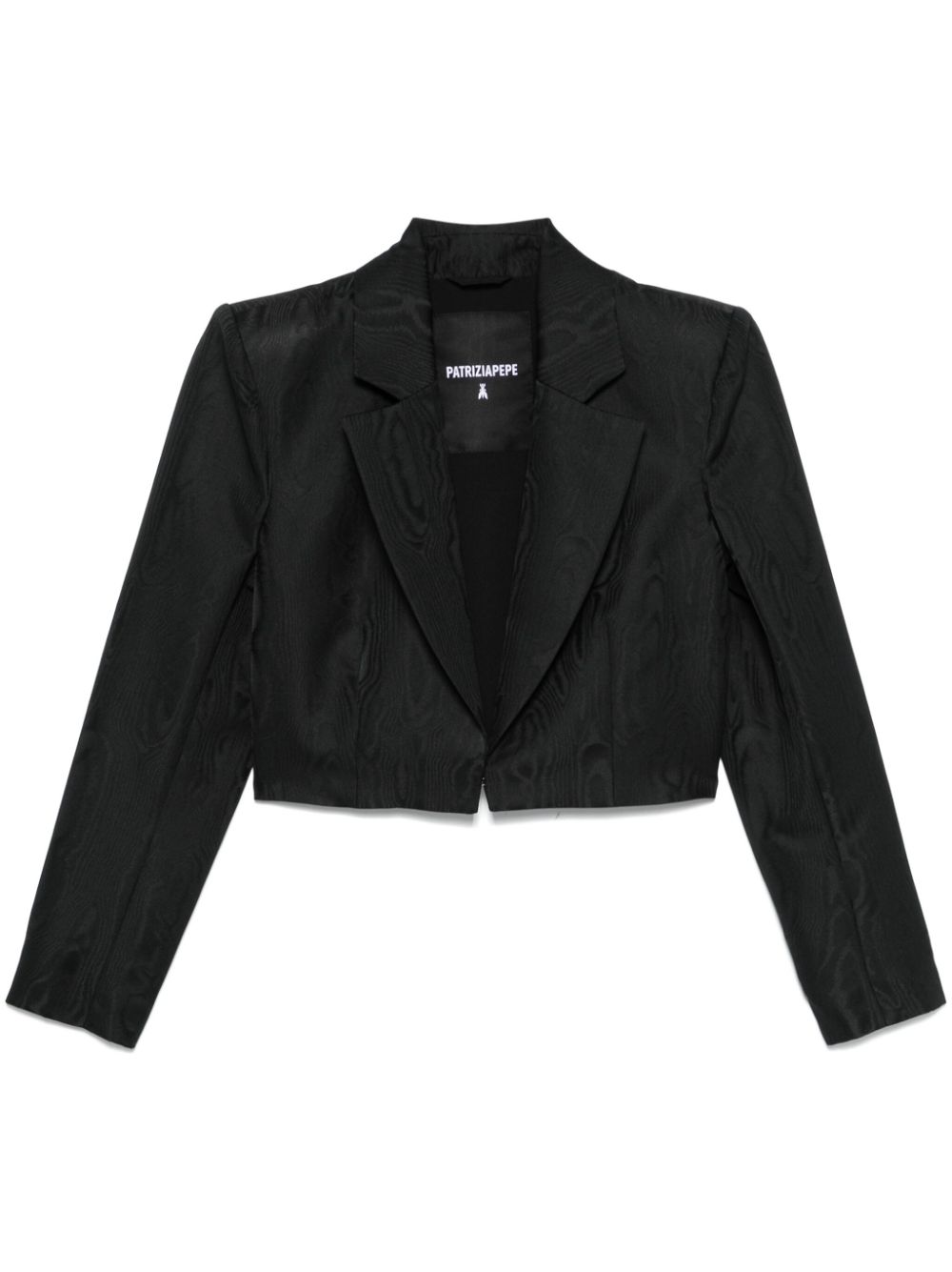 Moire-effect blazer - Black
