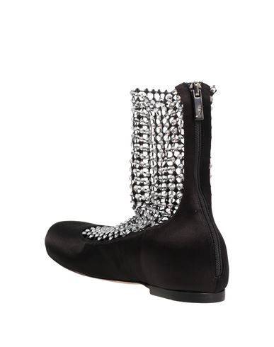 Rene' Caovilla Woman Ankle boots Black Size 7.5 Textile fibers