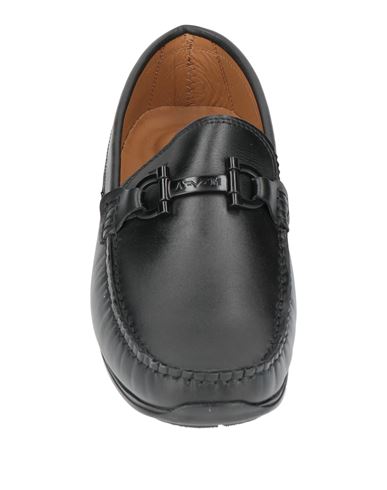Man Loafers Black Size 11 Leather