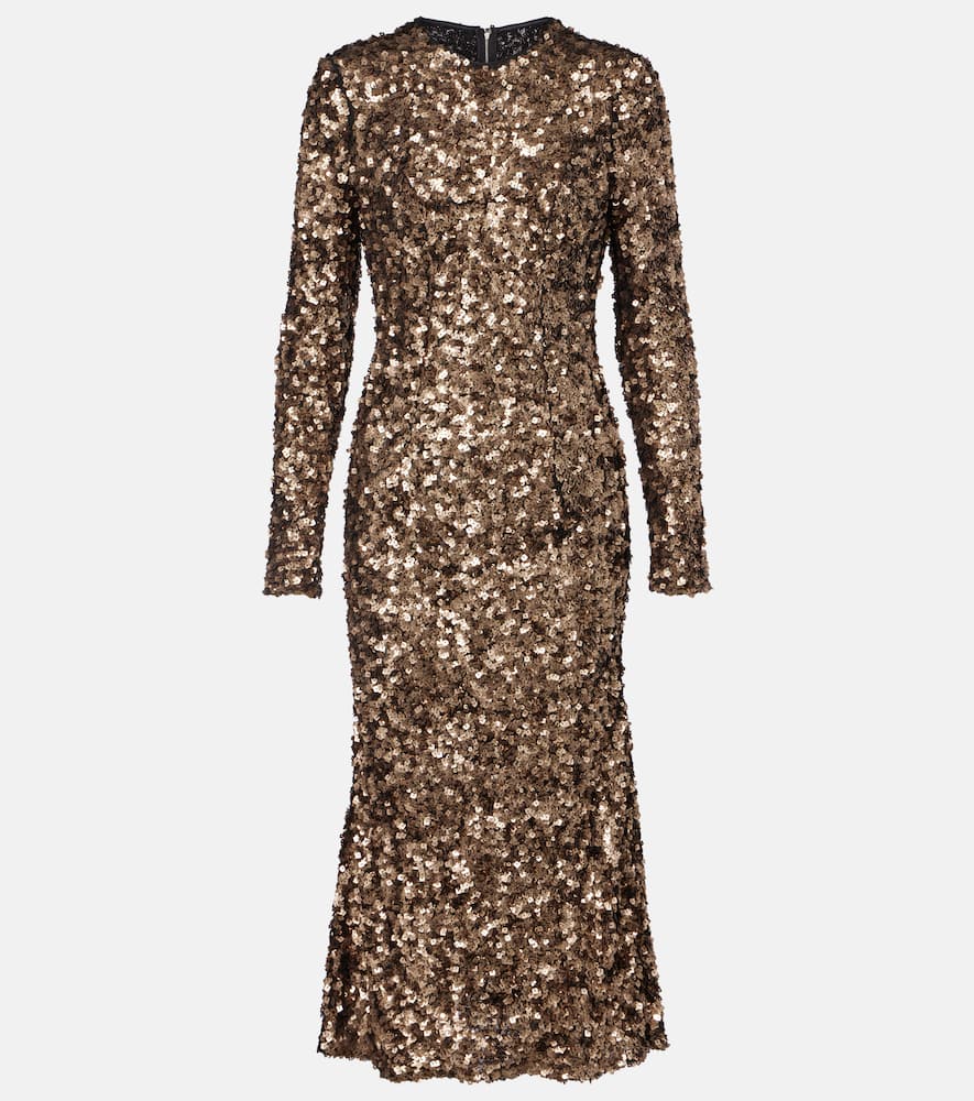 Sequined midi dress