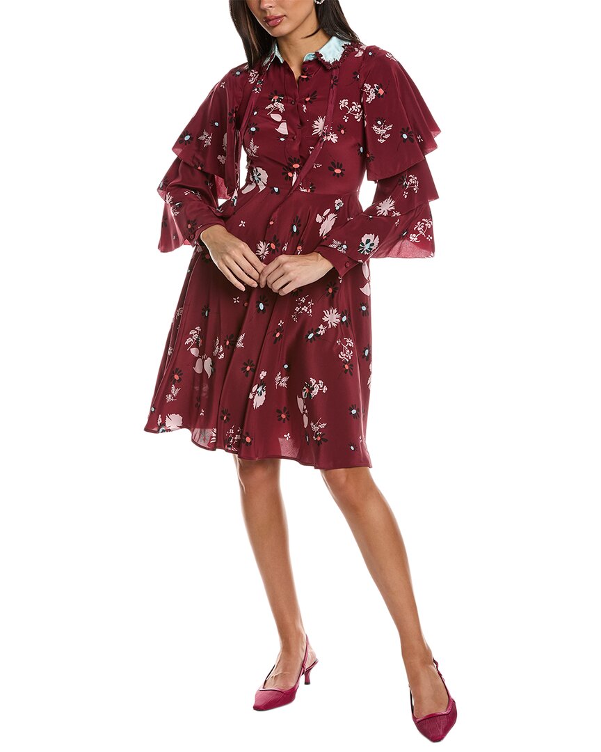 Floral Silk Mini Dress