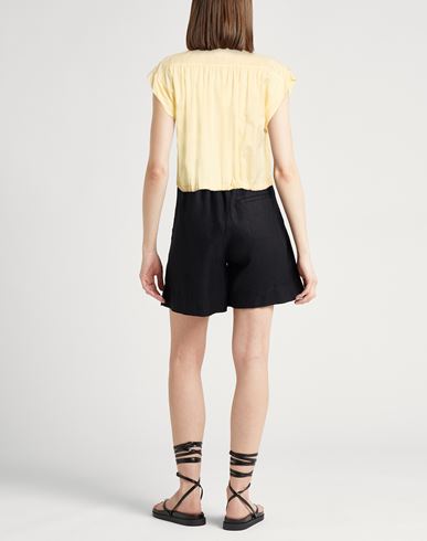 Woman Shirt Yellow Size 6 Cotton