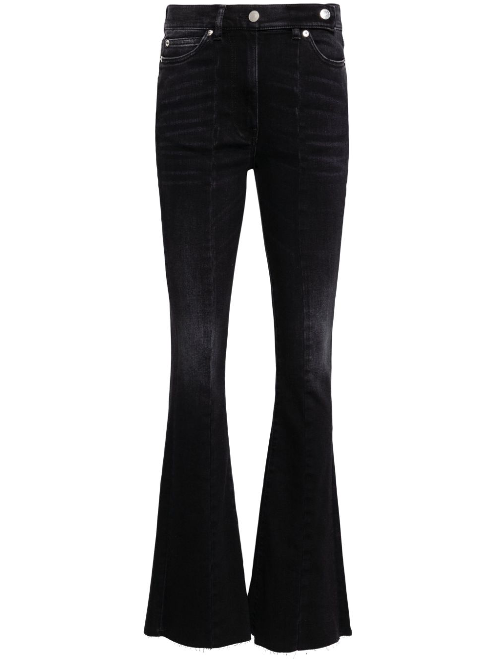 Zacca high-rise flared jeans - Black