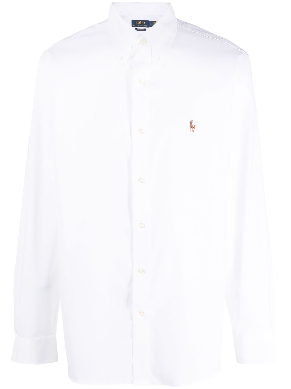 Pony-motif cotton shirt - White