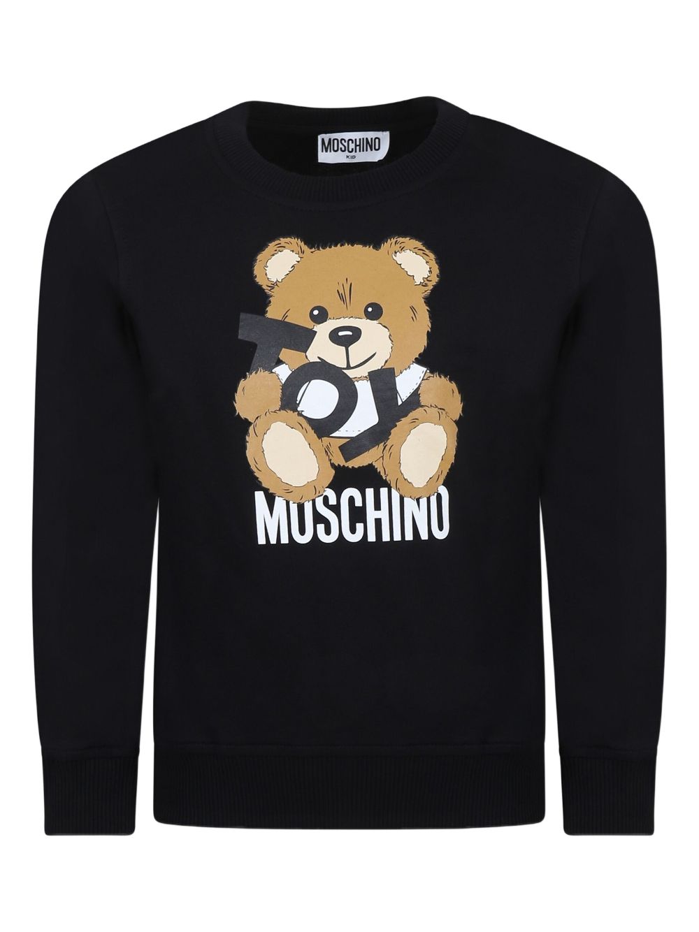 Teddy bear-print T-shirt - Black