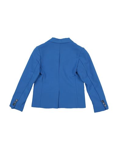 Kid Boy Blazer Bright blue Size 12 Polyester, Viscose, Elastane