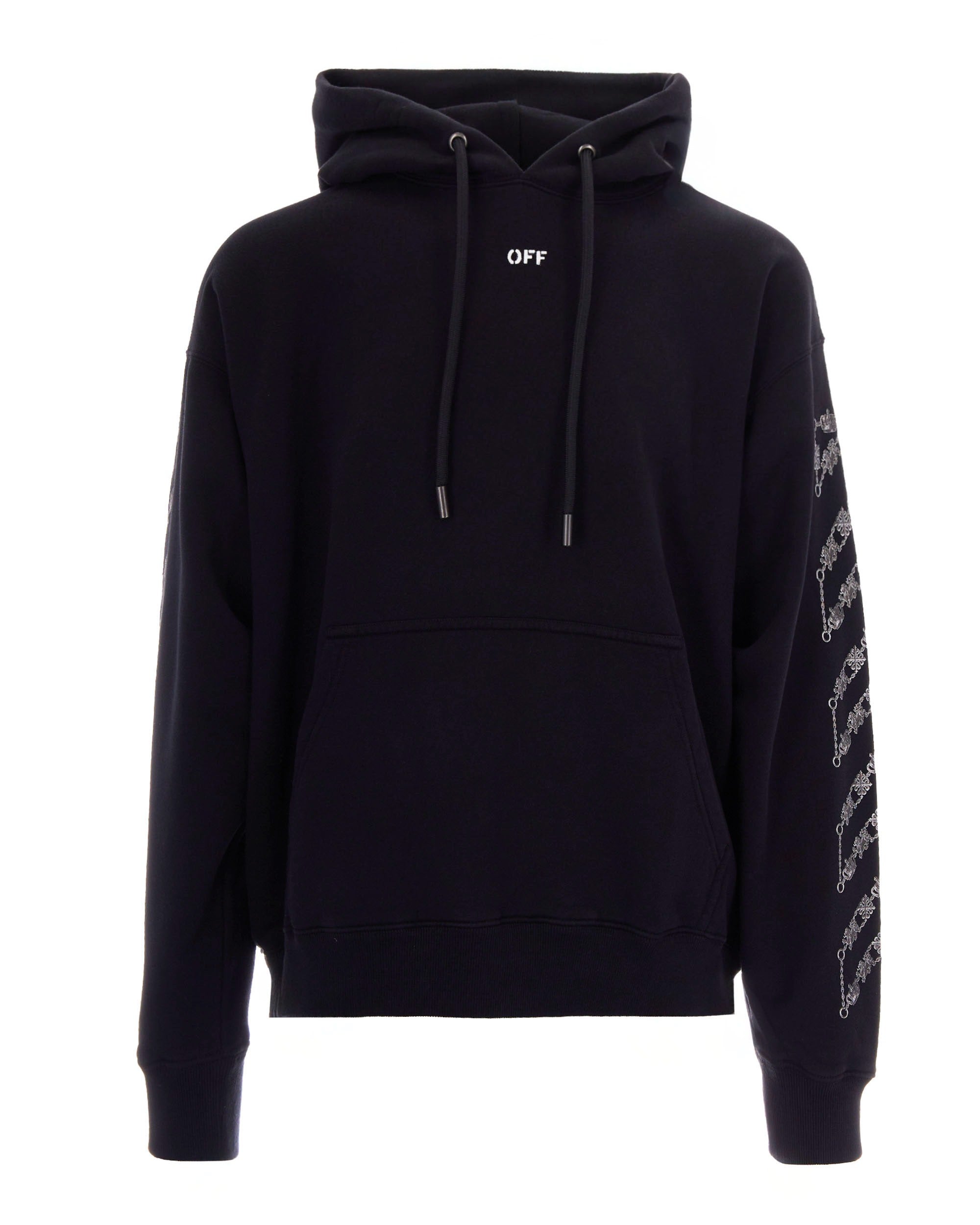 Chain Araldic Hoodie — Black