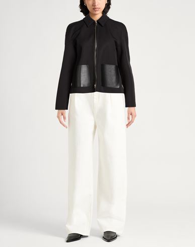 Woman Jacket Black Size 4 Cotton, Polyamide