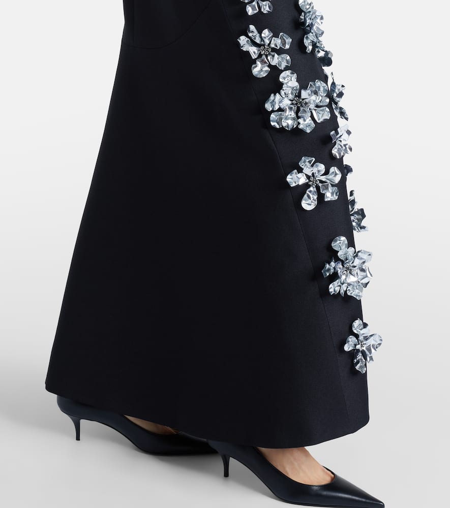 Leilani embellished strapless gown