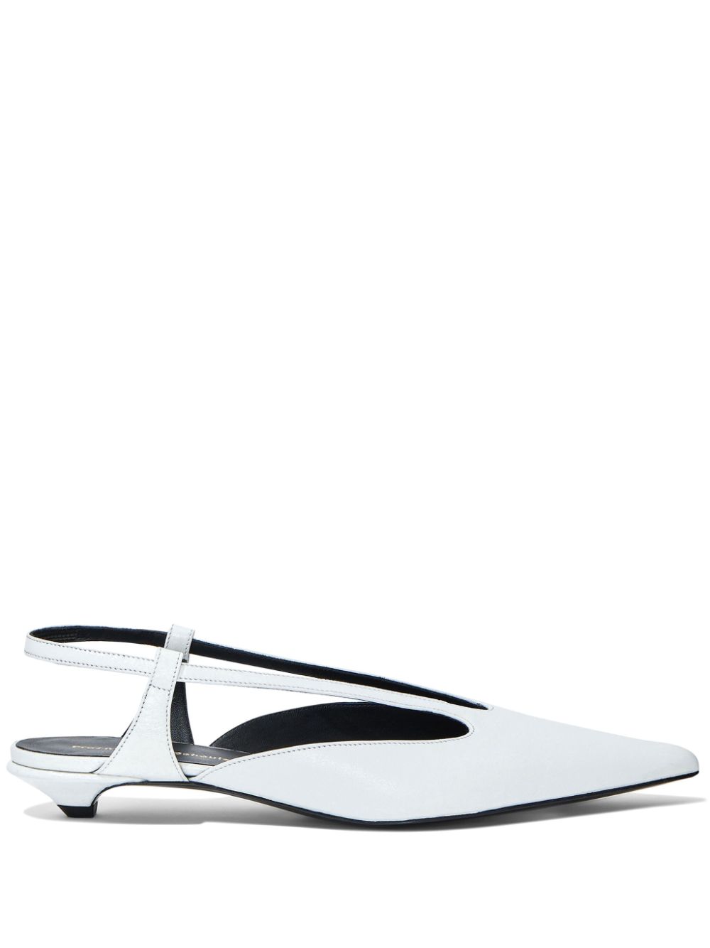 Slingback leather pumps - White