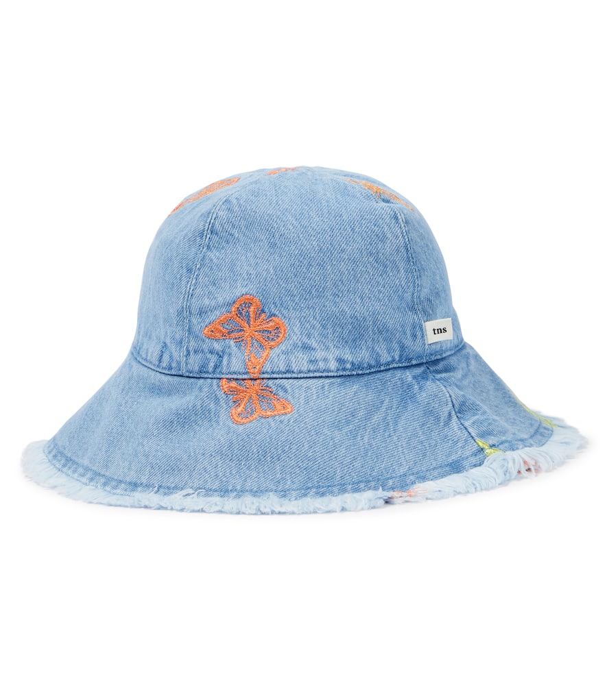 Burbank embroidered denim bucket hat