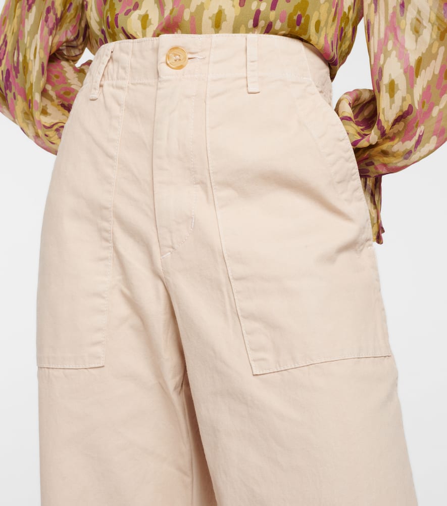 Velvet Mya cropped cotton wide-leg pants