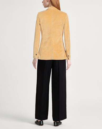 Circolo 1901 Woman Blazer Mustard Size 4 Cotton, Polyester
