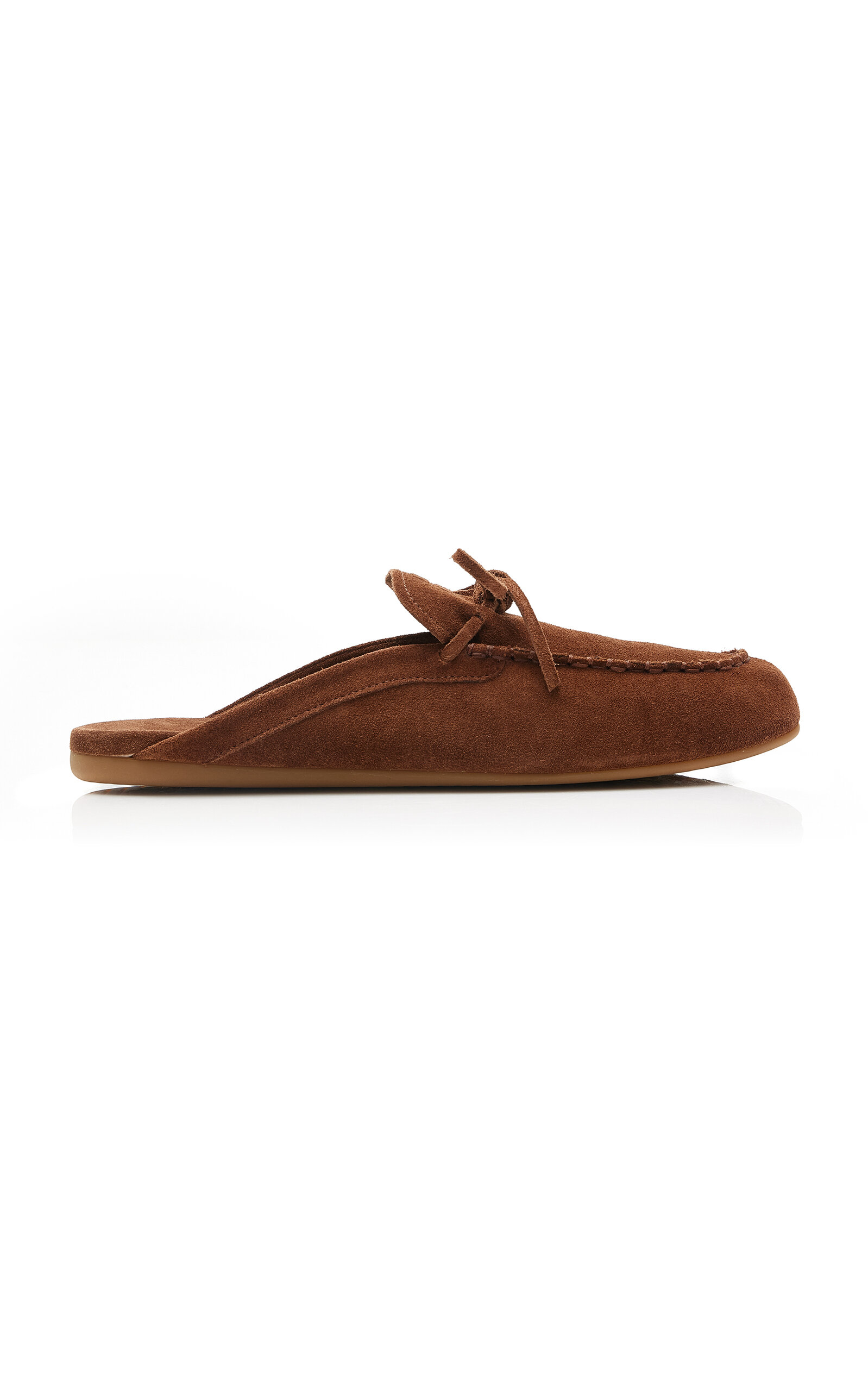 Suede Loafer Mules - Moda Operandi