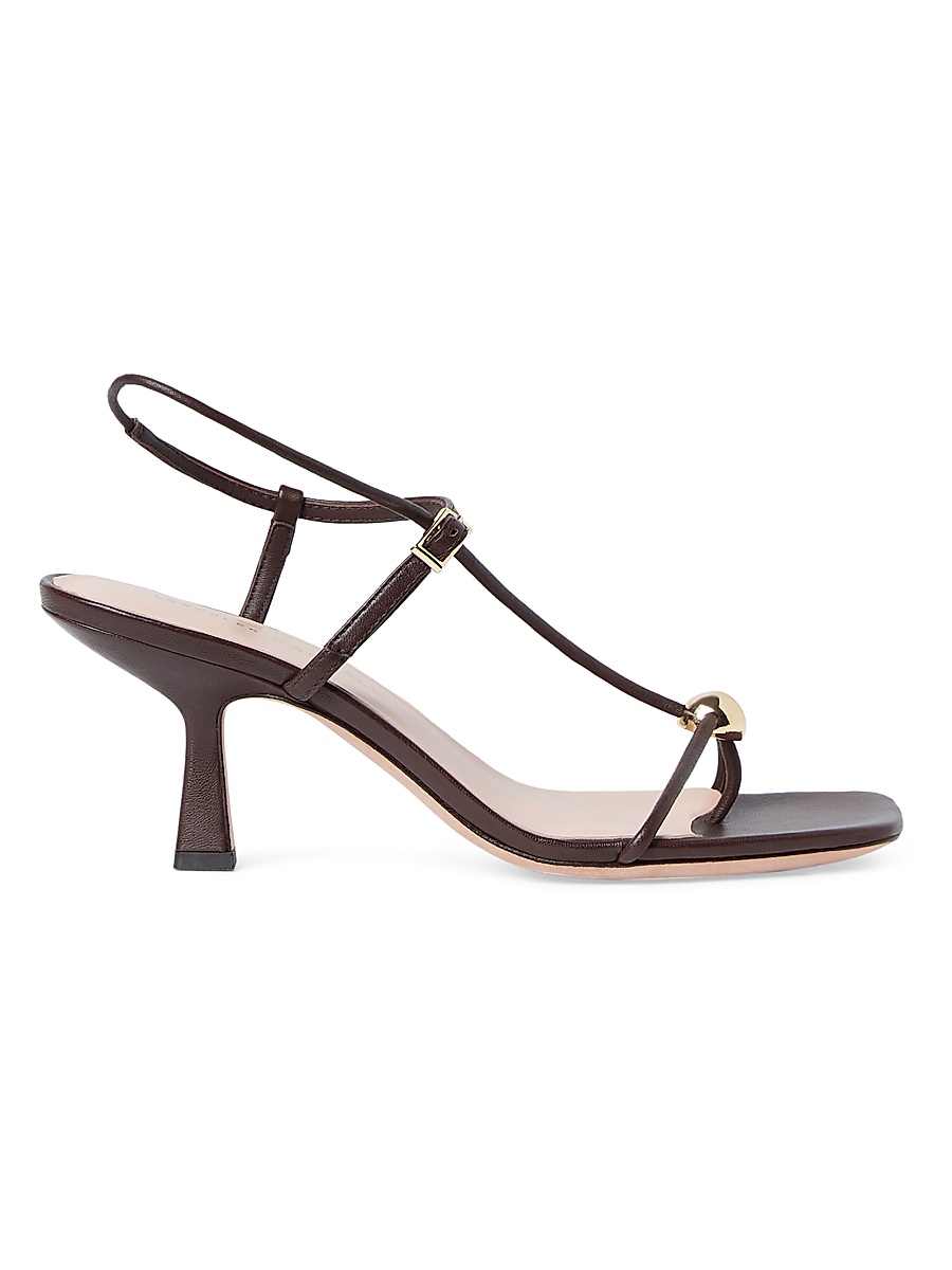 Women's Triana 70MM Leather Sandals - Espresso
