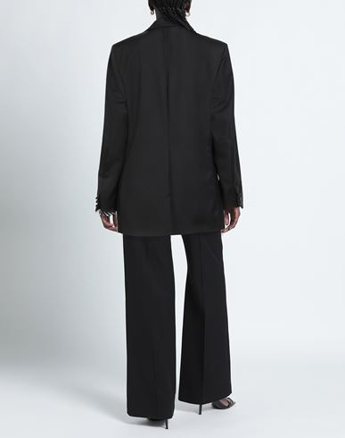 Woman Blazer Black Size 4 Wool