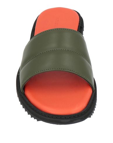Man Sandals Military green Size 10 Leather