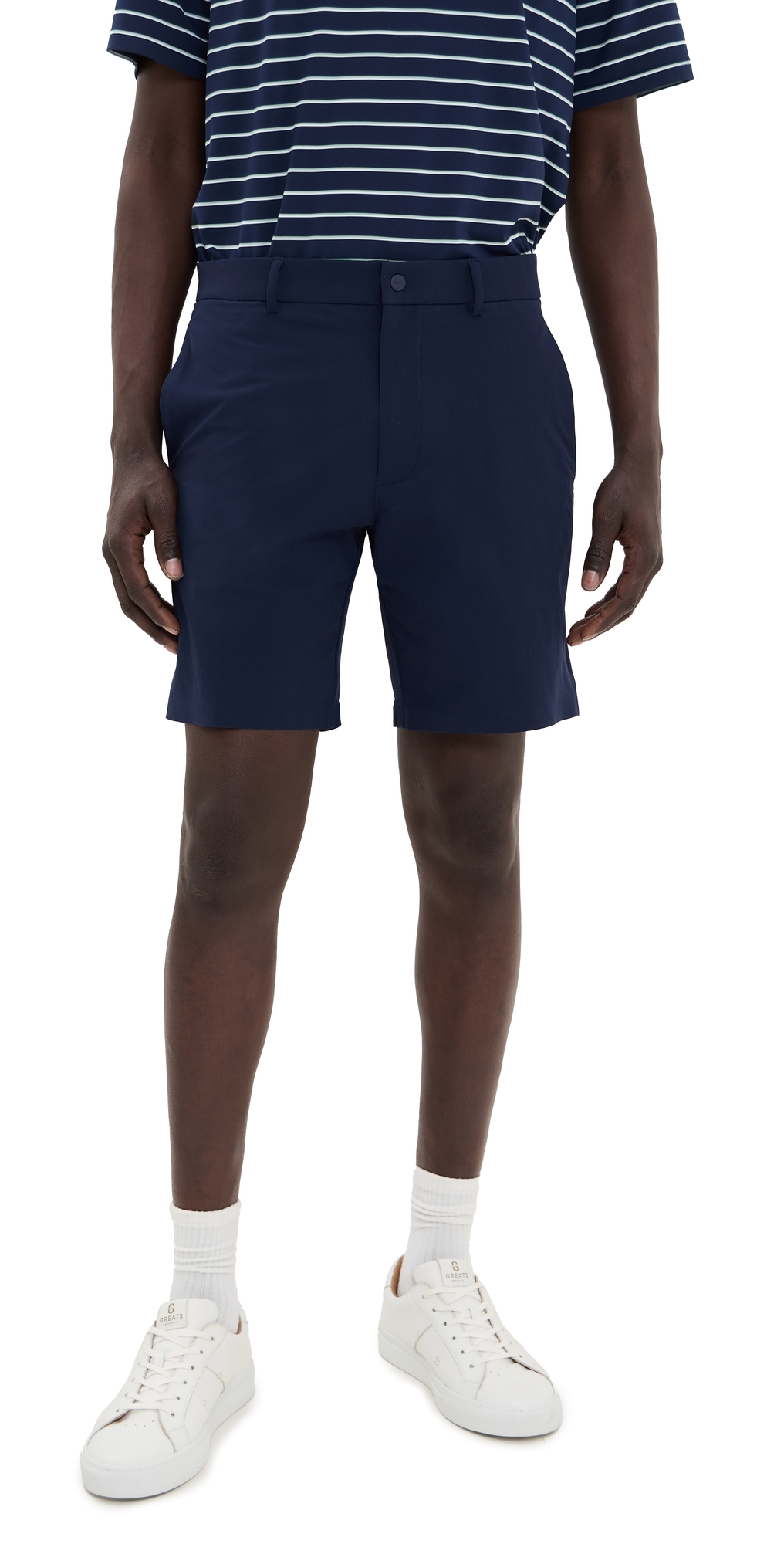 RLX Ralph Lauren On Course Matte Stretch Nylon Shorts 8 Refined Navy