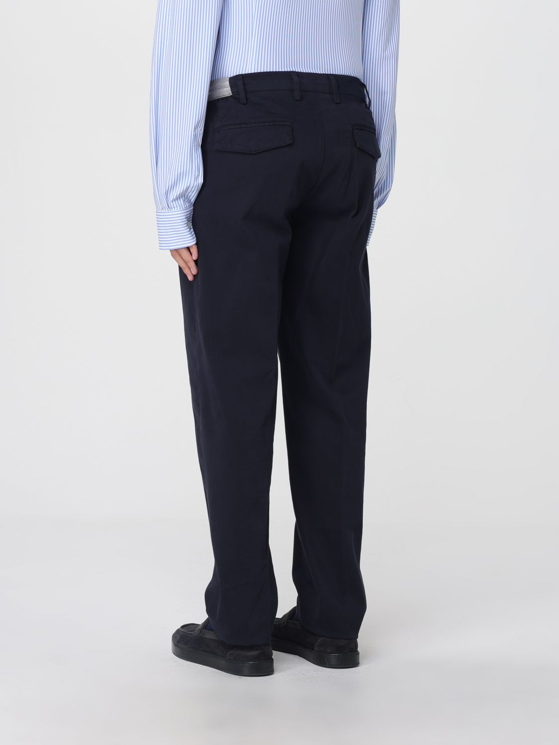 Pleated drawstring trousers - Neutrals