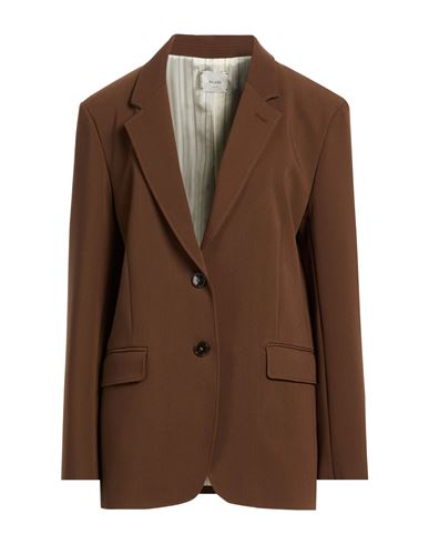 Crème Woman Blazer Brown Size 10 Polyester, Viscose, Elastane