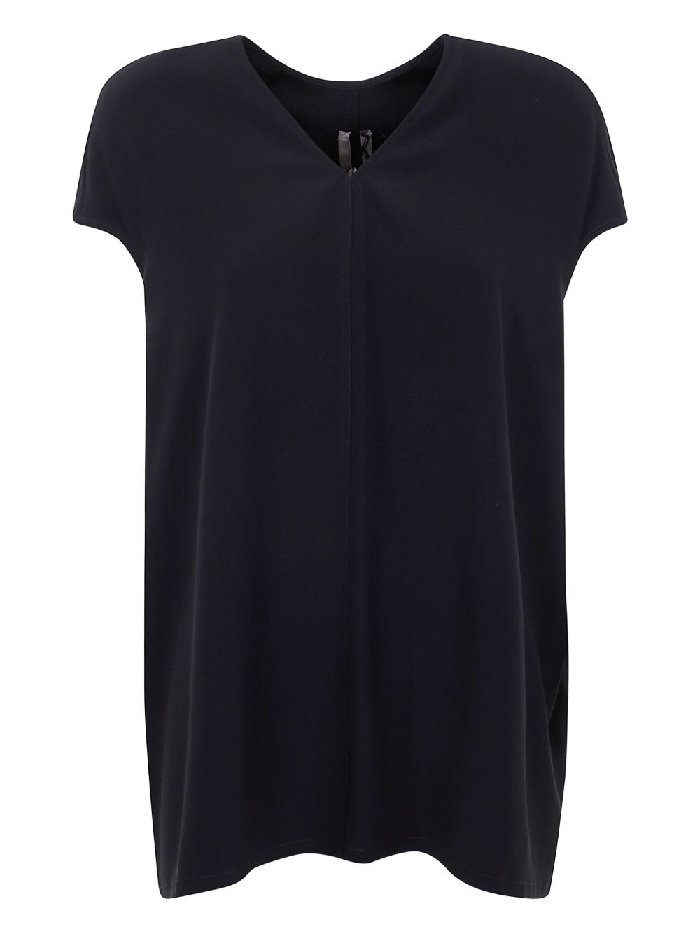 V-neck short-sleeve blouse - Neutrals