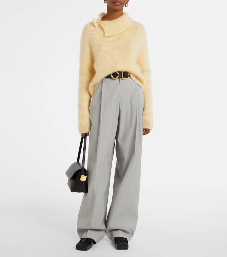 Curzio mid-rise jersey wide-leg pants