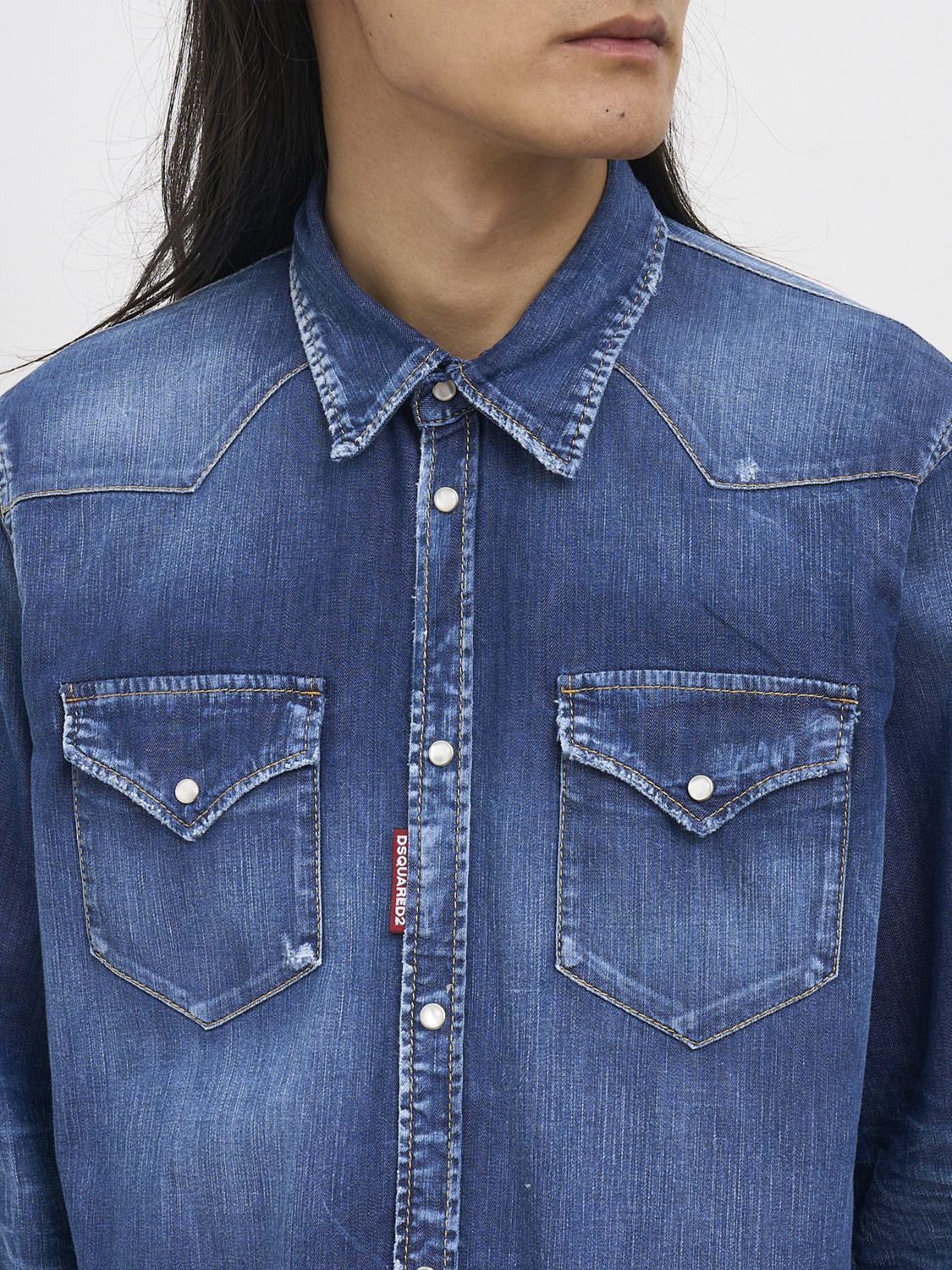 Shirt Men color Blue