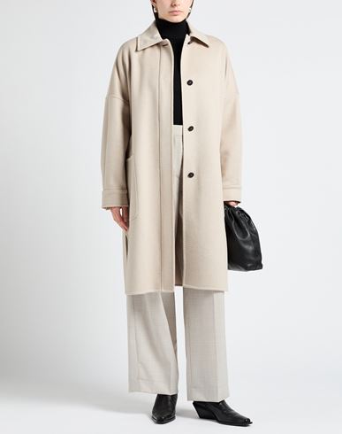 Max Mara Atelier Woman Coat Taupe Size 10 Cashmere
