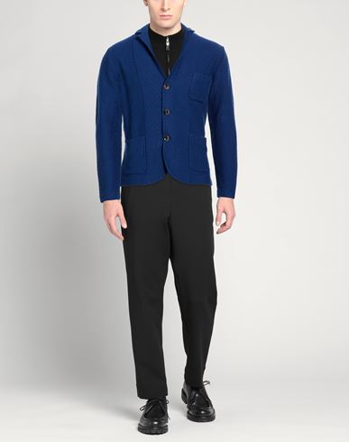 Man Blazer Bright blue Size 40 Linen, Cotton
