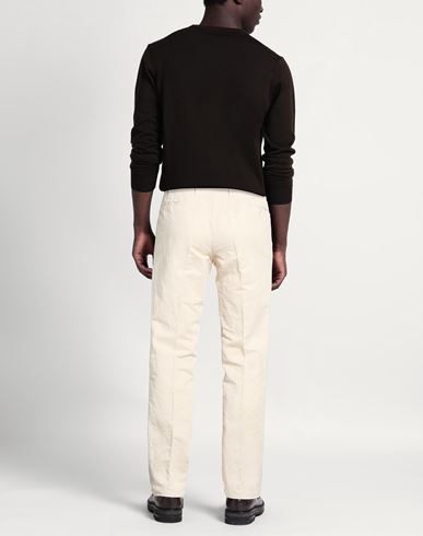 Man Pants Beige Size 30 Linen, Cotton