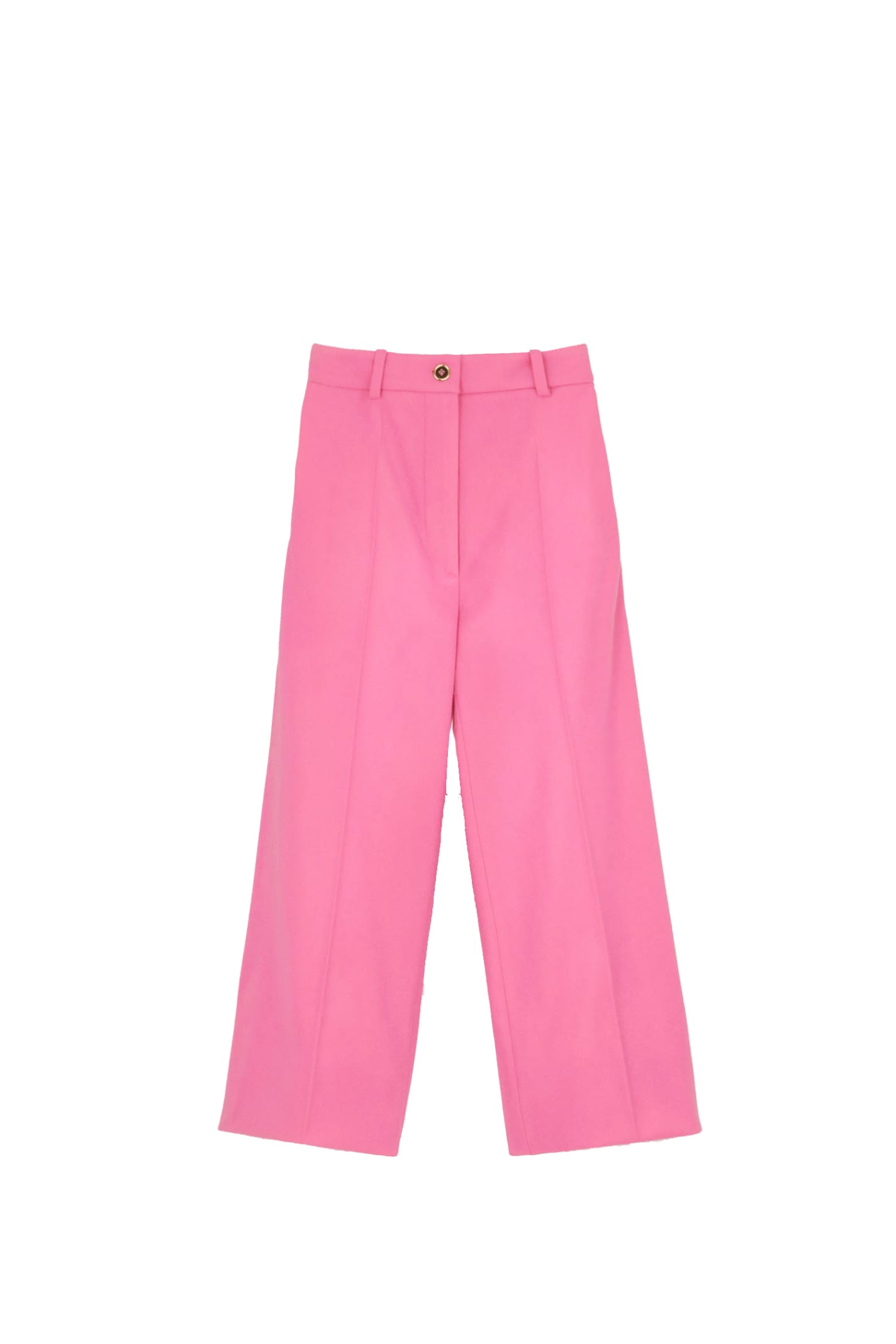 Cropped flared trousers