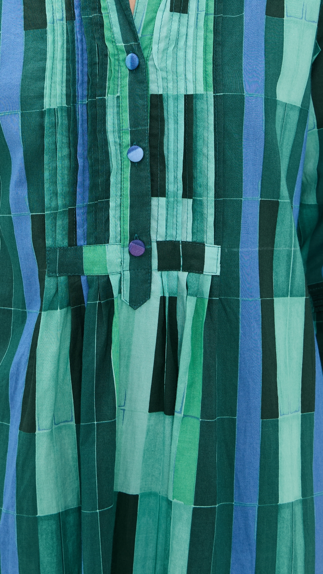 Natalie Martin Collection Sammie Maxi Dress Sea Glass Cotton Green