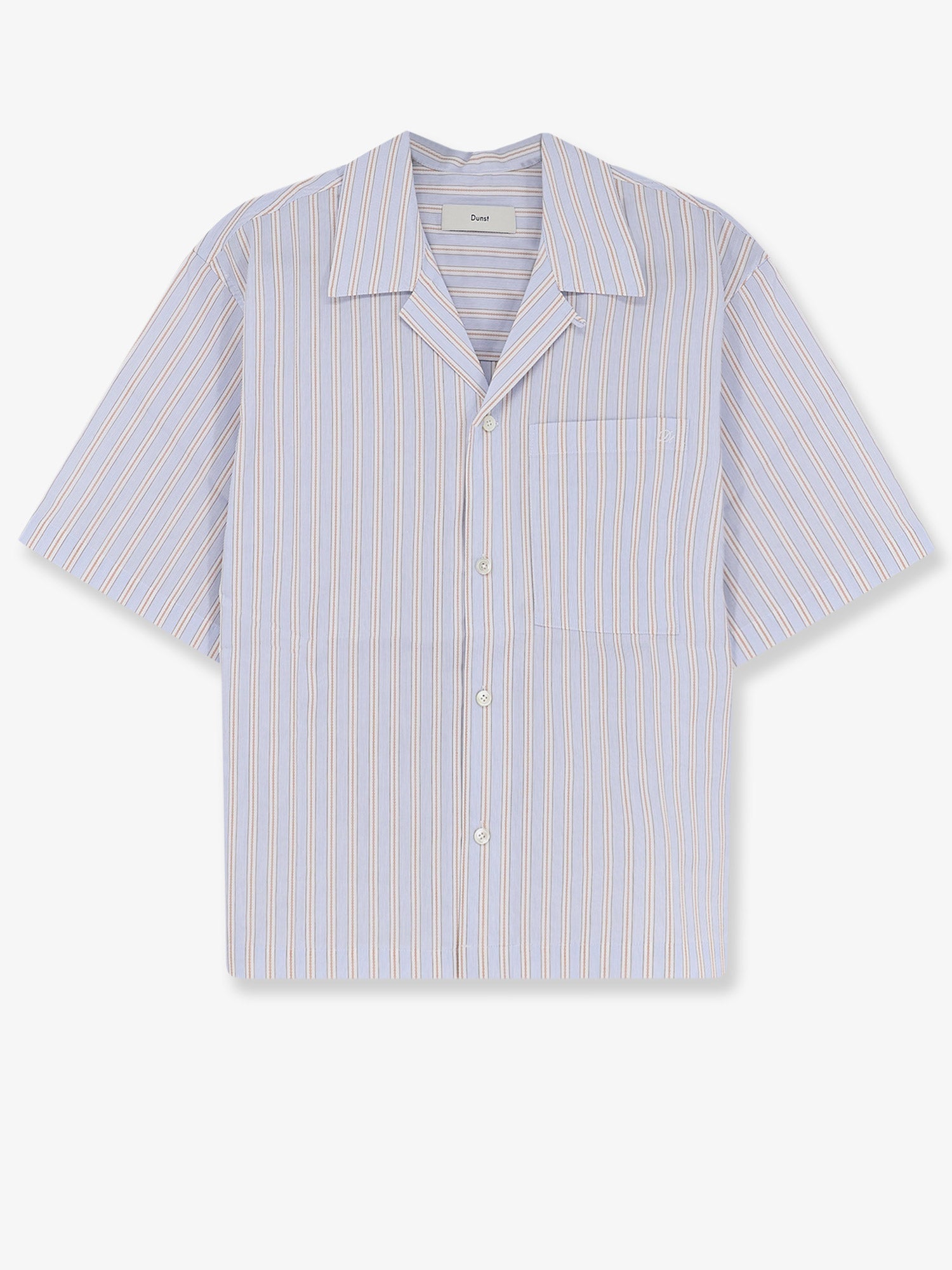 Striped Cotton Shirt — Blue