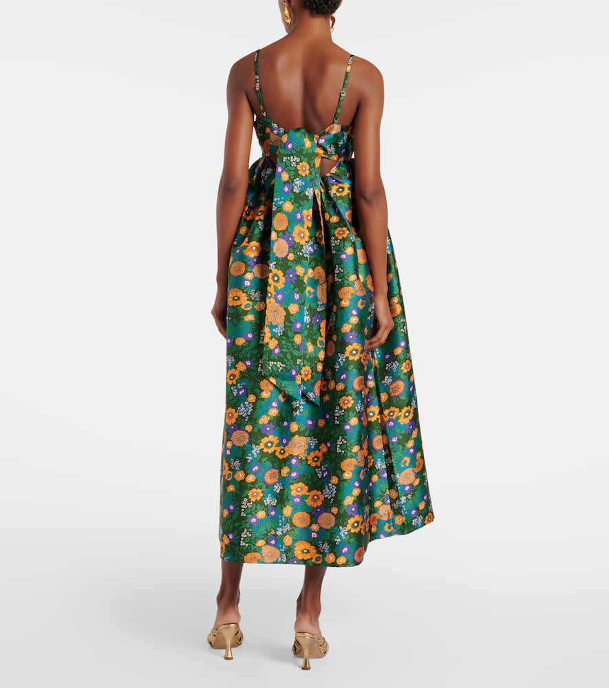 Alémais Printed open-back maxi dress