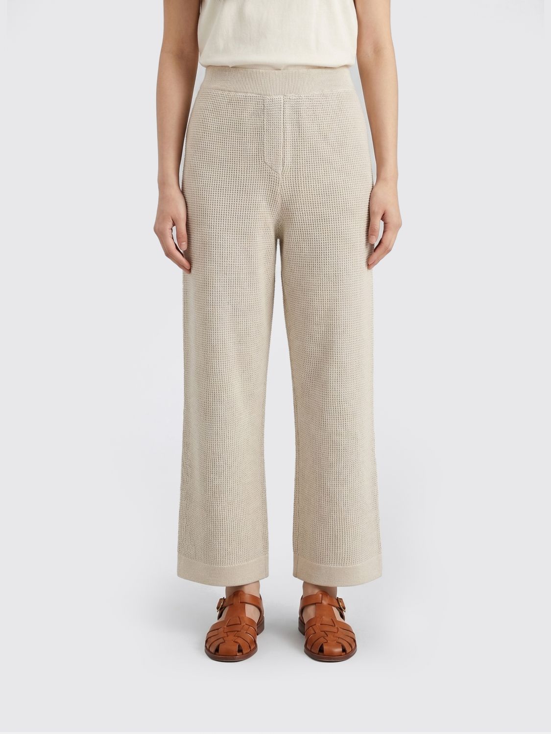 Pants Woman color Beige