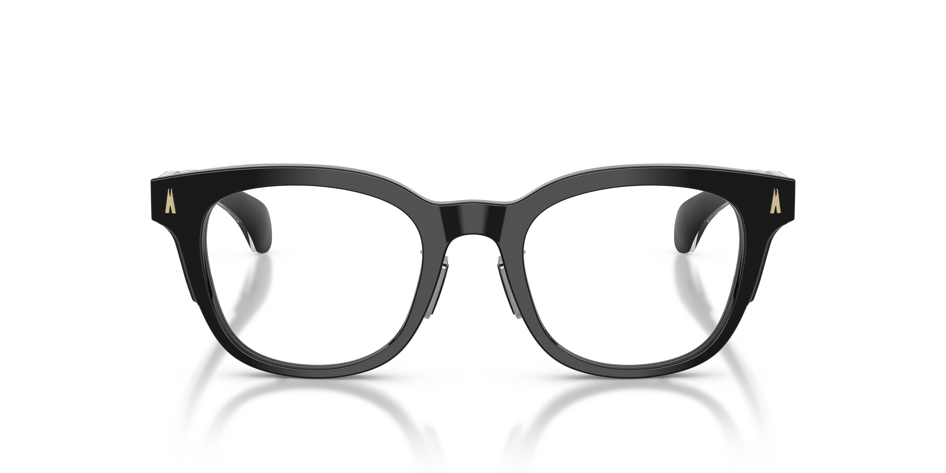 Moncler Unisex Moncler ME2011D 3001 Monturas ópticas Acetato Negro Transparente Pantos Norma