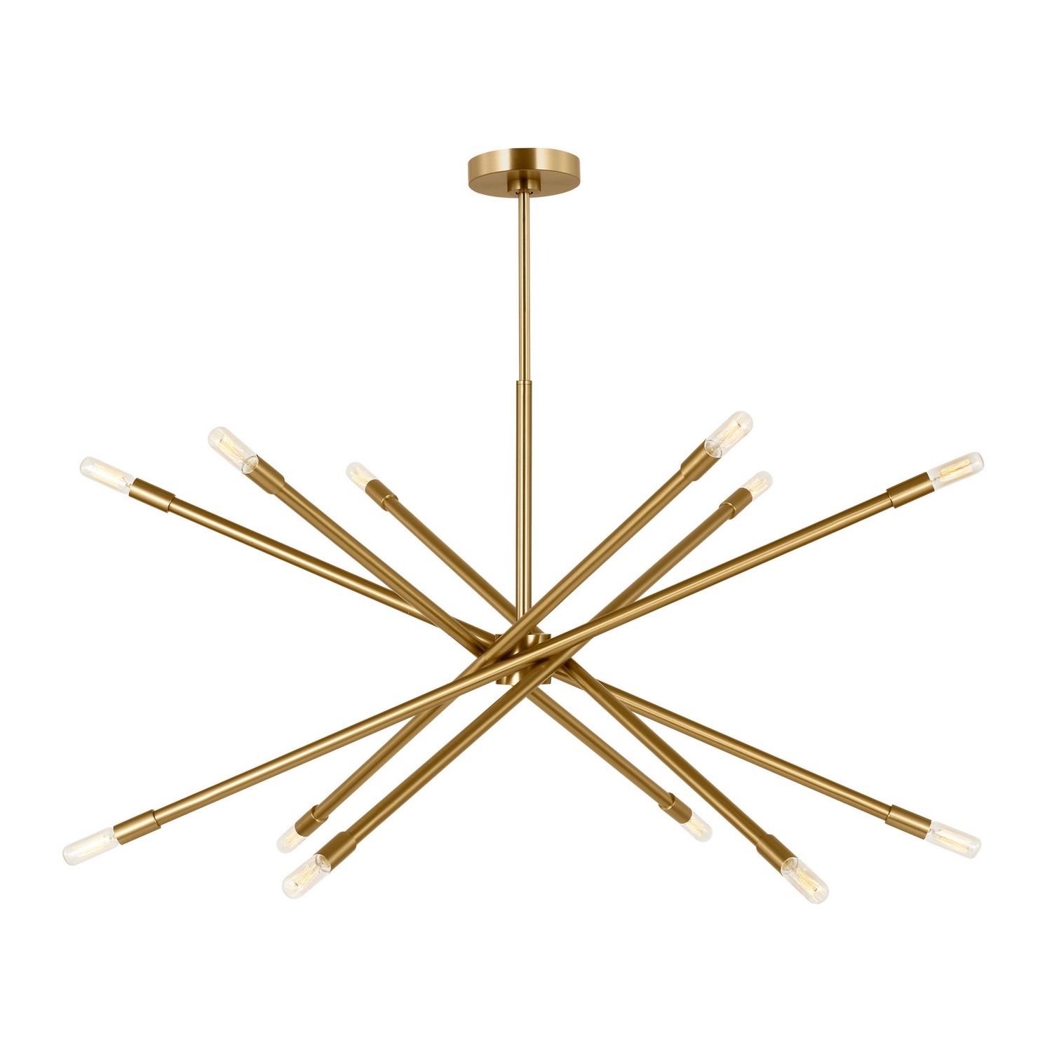 Eastyn 12-Light Chandelier in Burnished Bra