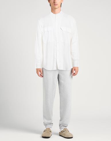 Man Shirt White Size S Linen, Cotton