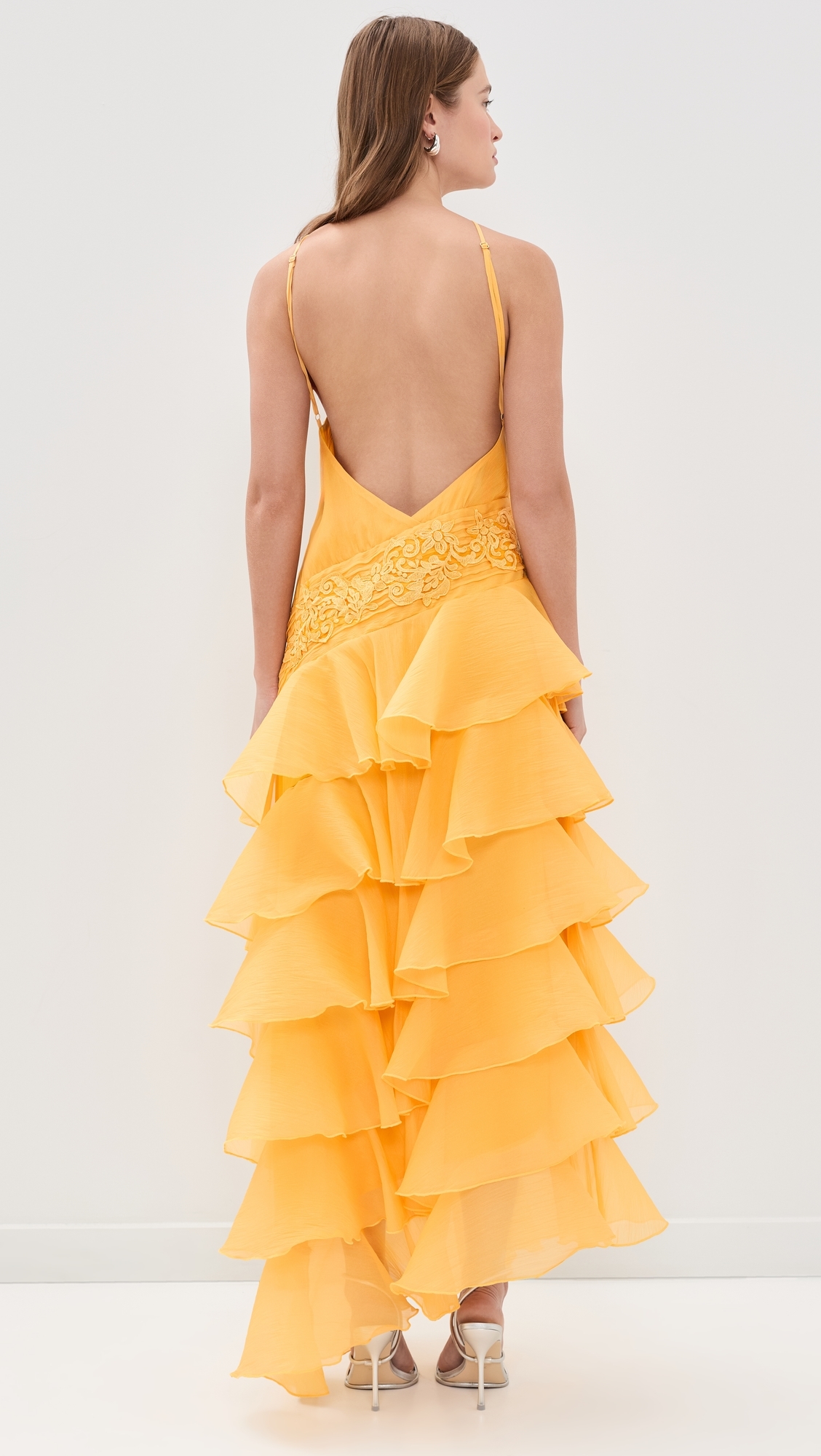Dahlia Organza Dress Golden Rod