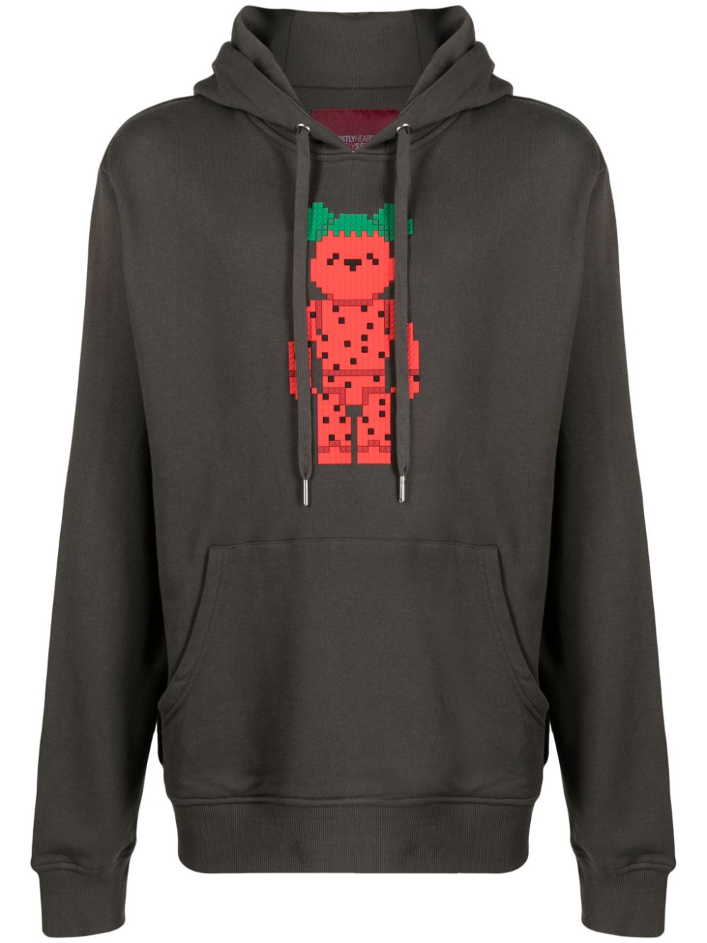 Slice of Melon cotton hoodie - Grey