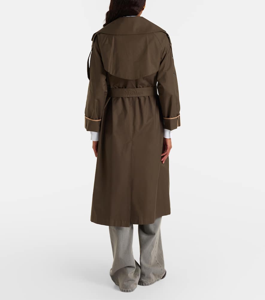 The Cube cotton-blend twill trench coat