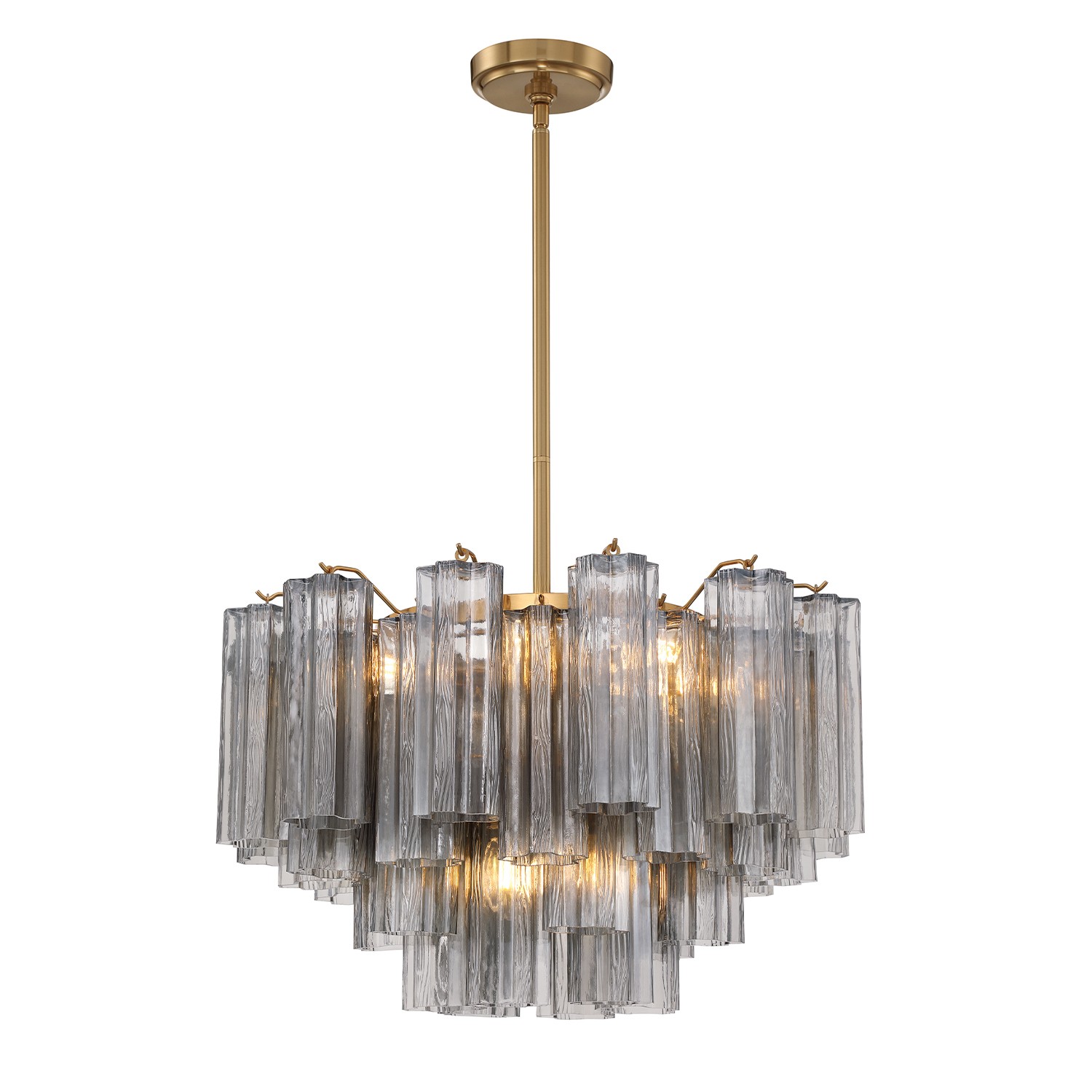 Aged Brass Chandelier from the Addis Collection