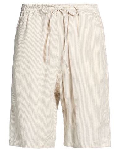 Man Shorts & Bermuda Shorts Beige Size 32 Linen