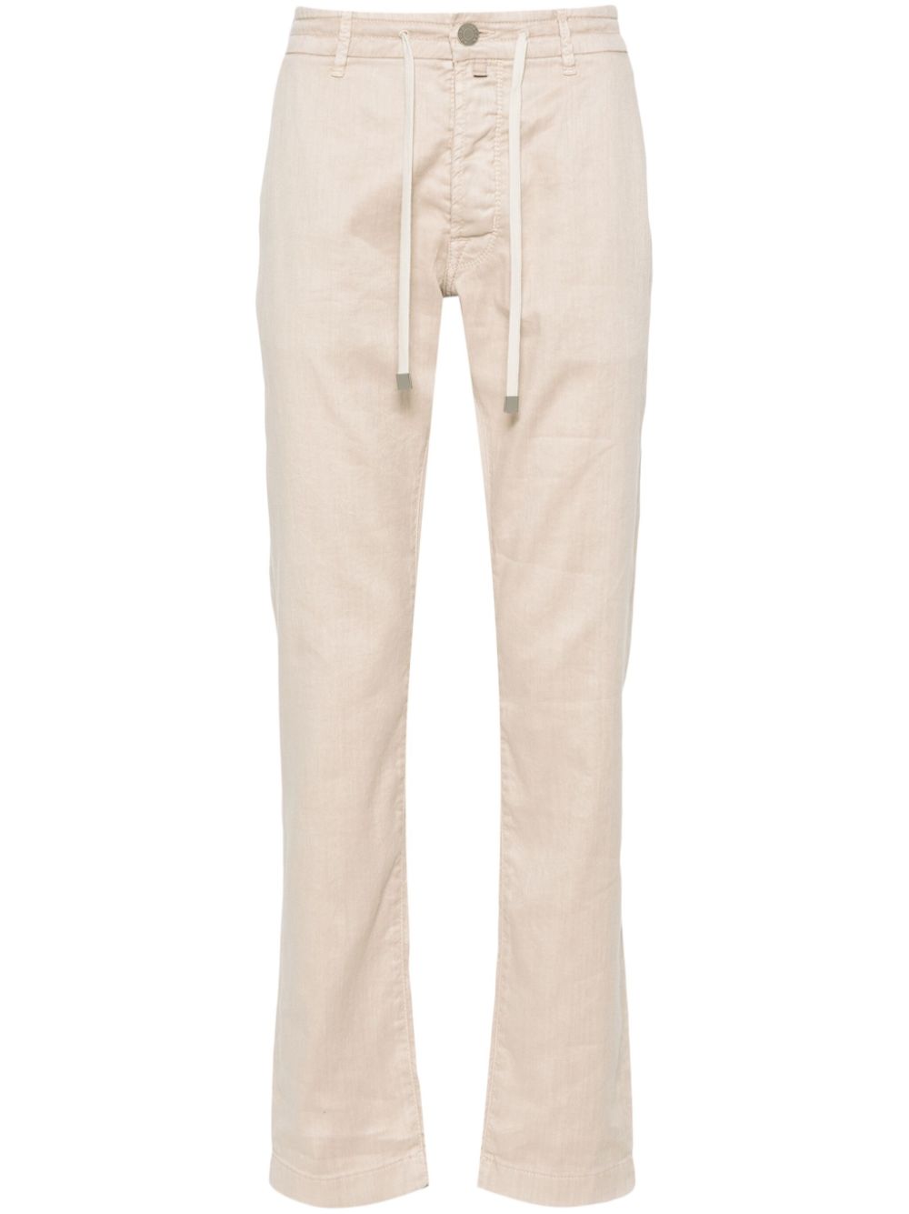 Pharrel Active mid-waist carrot-cut trousers - Neutrals