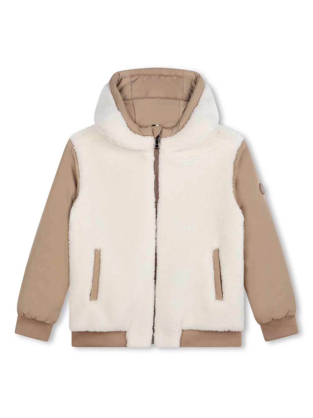 Reversible hooded jacket - Neutrals