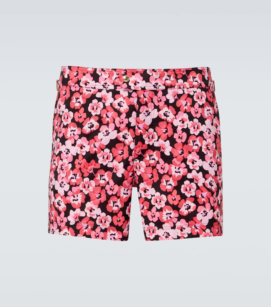 Floral swim trunks