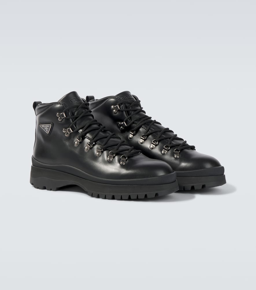 Brixxen leather lace-up boots